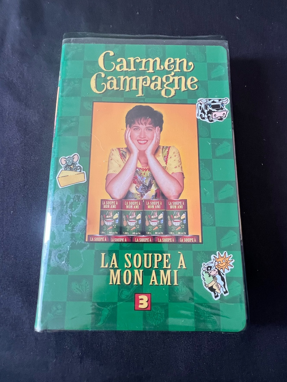 Carmen Campagne La Soupe À Mon Ami Vol 3 VHS Tape French Kids Music Vintage